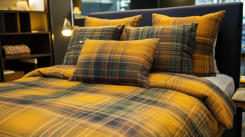 Jak urządzić sypialnię z pościelą w kratę? Inspiracje aranżacyjne