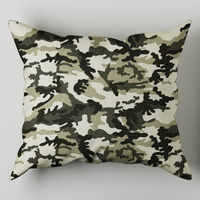 Poszewka bawełniana na poduszkę 40x60 | moropo | ecri brązowa | moro