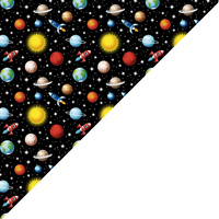 Apaszka bandamka bandana chustka | 202czr | czarna | kosmos