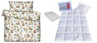 Komplet 100x160 + 50x60 + prześcieradło jersey 80x160 166bia