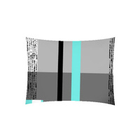 Poszewka z kory 40x40 | 510mięta | szaro miętowa | geometryczny