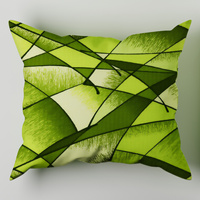 Poszewka flanela 40x40 | 025zie | zielona | graficzna