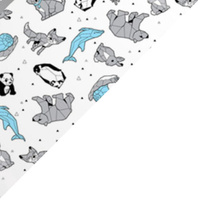 Apaszka bandamka bandana chustka | 177nie | kolorowa | origami zwierzątka
