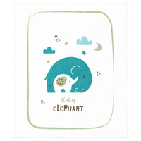 Kocyk dziecięcy  niemowlęcy na prezent 80x100 ELEPHANT BABY