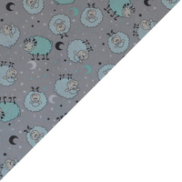 Apaszka bandamka bandana chustka | 109mięta | szara | owieczki