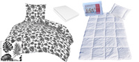 Komplet 100x160 + 50x60 + prześcieradło jersey 80x160 032szary