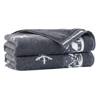 Komplet ręczników 50x90 70x140 Aspen szary