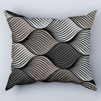 Poszewka bawełniana na jaśka 40x40 | 163bra | brązowa | fale