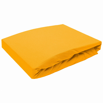 Prześcieradło bez gumki 180x220 Jersey Żółte