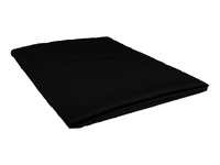 Prześcieradło bawełniane bez gumki 160x220 czarne