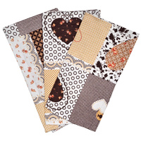 Zestaw poszewek z flaneli 073bra | brązowy | patchwork