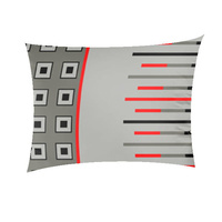 Poszewka z kory 40x40 | 254szar | szara | geometryczny