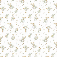 Worek szkolny na buty | 121rum | biało żółta | kwiaty rumianki