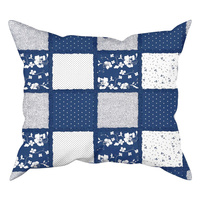 Poszewka bawełniana na jaśka 40x40 | 107cha | chabrowa | patchwork