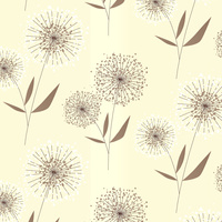 Worek szkolny na buty | 376ecr | ecru | dmuchawce