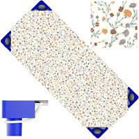 Prześcieradło na leżak do przedszkola | 415goz | kremowe | kwiaty goździki
