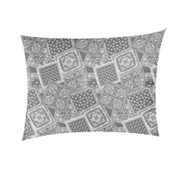 Poszewka z kory 40x40 | 133szary | szara | patchwork