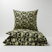 Pościel bawełniana 200x220 + poszewki na poduszkę 2*70x80 | moromi | brązowa | moro