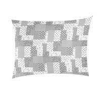 Poszewka z kory 40x40 | 054szary | szara | patchwork
