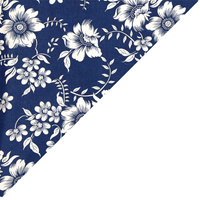 Apaszka bandamka bandana chustka | 116grn | granatowa | kwiaty