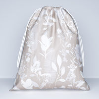 Worek szkolny na buty | 039bez | beżowa | liście