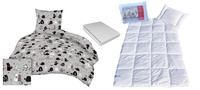 Komplet 100x160 + 40x60 + prześcieradło jersey 80x160  061sz-r