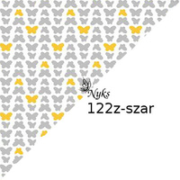 Apaszka bandamka bandana chustka | 122z-szar | kolorowa | motyle