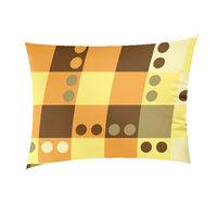 Poszewka z kory 50x60 | 029pom | pomarańczowa | geometryczny