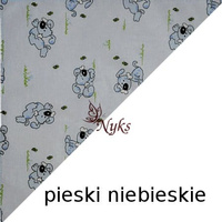 Apaszka bandamka bandana chustka | pieski niebieskie | niebieska | pieski