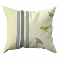 Poszewka z kory 40x40 | 324ziel | zielona | liście miłorzębu