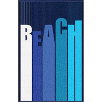 Ręcznik kąpielowy plażowy 100x160 beach blue