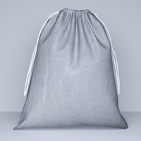 Worek szkolny na buty | jednobarwny | 00 grafitowy | szary