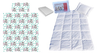 Komplet 100x160 + 50x60 + prześcieradło jersey 80x160  050szary