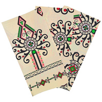 Poszewki bawełniane na jaśka 40x40 Zestaw - 3szt 257ecr | ecri | ornament