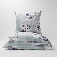 Pościel bawełniana 200x220 + poszewki na poduszkę 2*70x80 | 107Dpa | pastelowa | patchwork