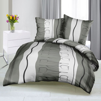 Pościel z kory 140x200 + poszewka na poduszkę 70x80 277grf | tulipany
