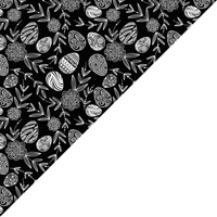 Apaszka bandamka bandana chustka | 990czr | czarna | jajka pisanki