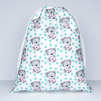 Worek na pościel do przedszkola żłobka 050szary