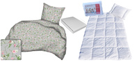 Komplet 100x160 + 50x60 + prześcieradło jersey 80x160 121szary