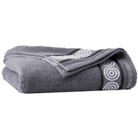 Ręcznik frotte z bawełny egipskiej 70x140 rondo grafit