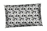 Poszewka bawełniana na poduszkę 50x50 | 119sza | szara | kwiaty róże