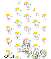 Pościel bawełniana 160x200 + poszewki na poduszkę 2*70x80 | 182cytr | biało żólta | słonie