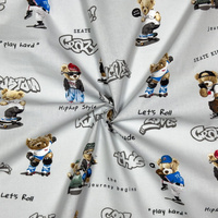 Worek na pościel do przedszkola żłobka 062szary