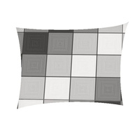 Poszewka z kory 40x40 | 3093Ds | szara | krata 3D