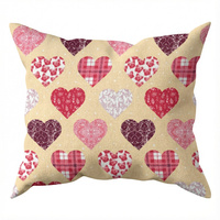 Poszewka z kory 40x40 | 113krem | kremowa | serca