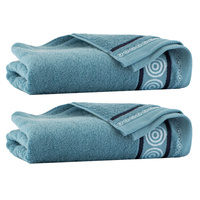 Komplet ręczników z bawełny egipskiej 50x90 70x140 rondo jeans