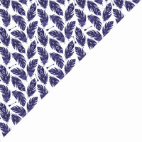 Apaszka bandamka bandana chustka | 003granat | biało granatowa | piórka