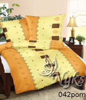 Poszewka z kory 40x40 | 042pom | pomarańczowa | geometryczny