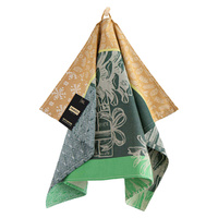 Ścierka kuchenna z bawełny organicznej szyszka zielona