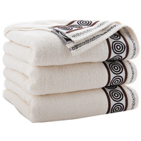 Ręcznik frotte z bawełny egipskiej 70x140 rondo ecru